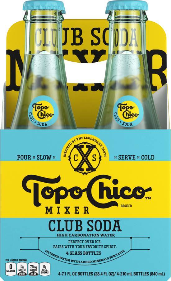 Topo Chico Mixer Club Soda (4 ct, 7.1 fl oz)