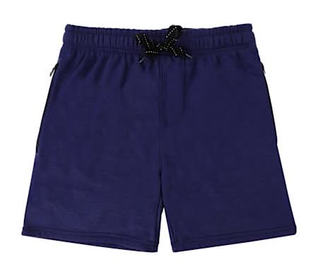 Young Mens Fleece Shorts Small Navy