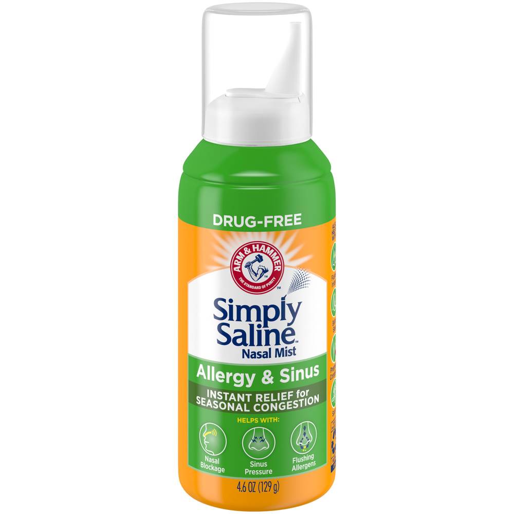 Arm & Hammer Simply Saline Allergy & Sinus Relief Nasal Mist (4.6 oz)