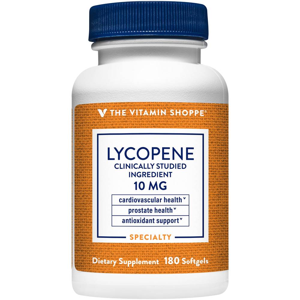 Lycopene Antioxidant - Promotes Cardiovascular Health & Prostate Support - 10 Mg (180 Softgels)