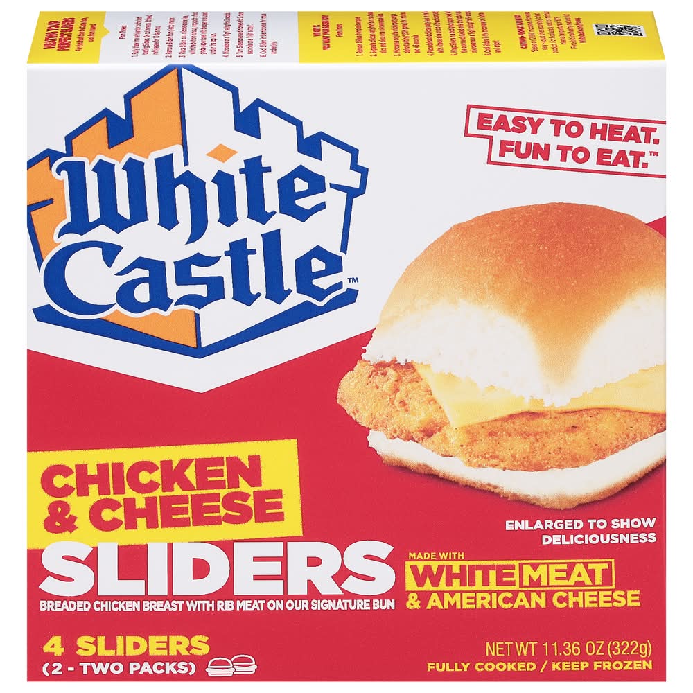 White Castle Sliders, Chicken & Cheese (11.36 oz, 4 ct)