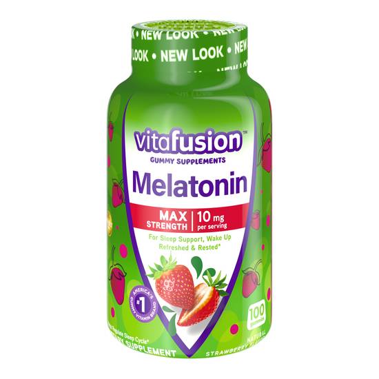 Vitafusion Melatonin Max Strength 10 Mg Strawberry (100 ct)