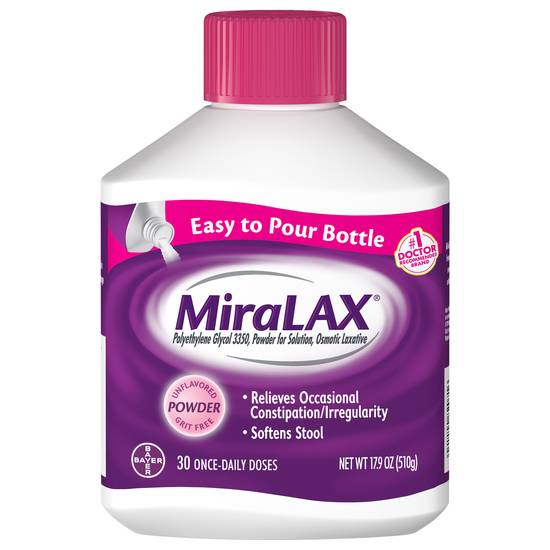 Miralax Polyethylene Glycol Laxative Powder