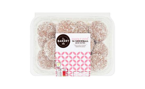 Asda The Bakery 14 Snowball Mini Bites 160g