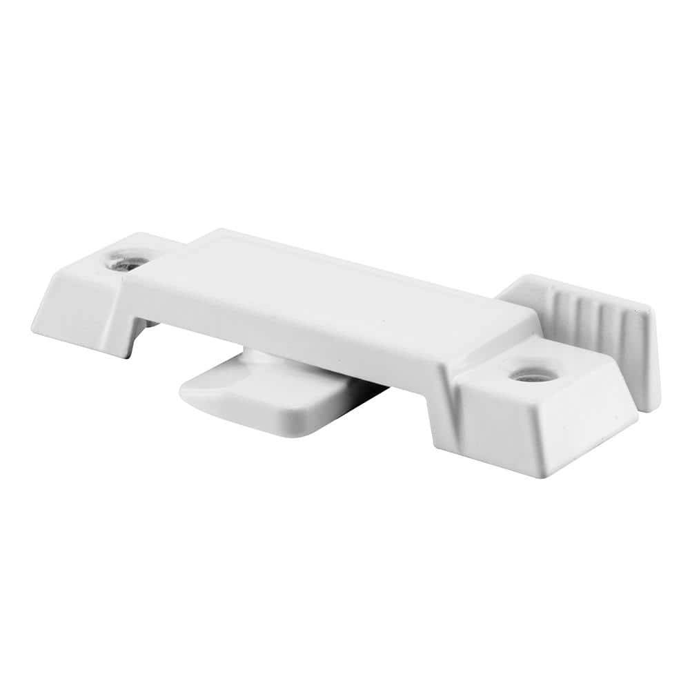 Prime-Line Sash Lock, Diecast Construction, White, Used On Vertical And Horizontal Sliding Windows