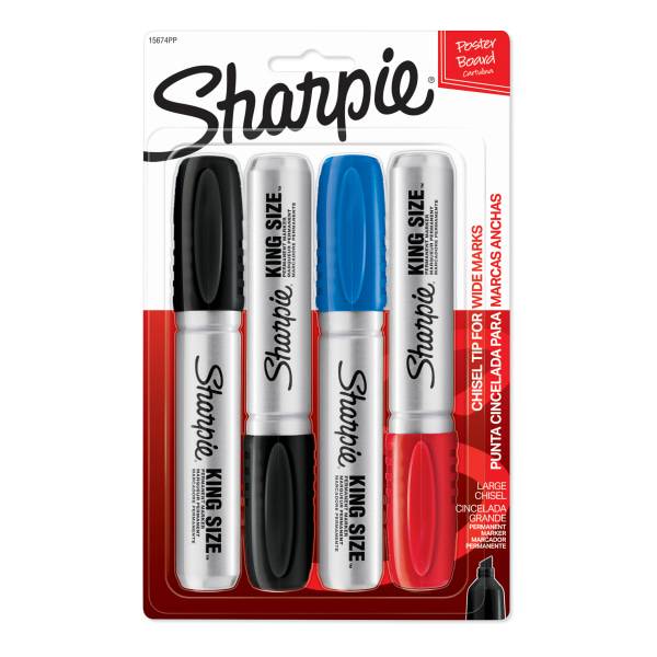 Sharpie King-Size Permanent Markers (4ct)