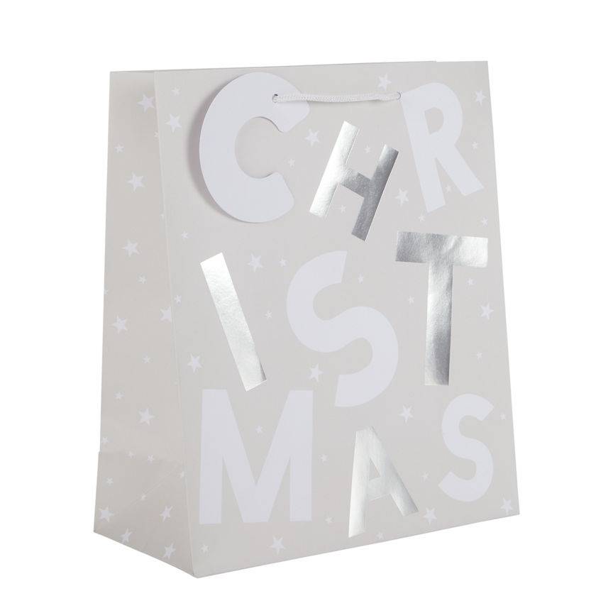 George Home Christmas Text Gift Bag