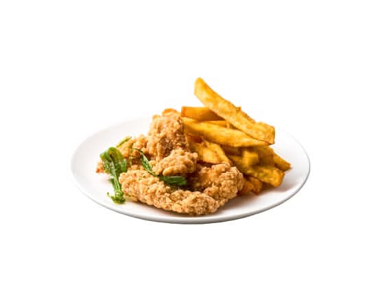 台雞搭薯薯｜Taiwanese Popcorn Chicken & Sweet Potato Fries