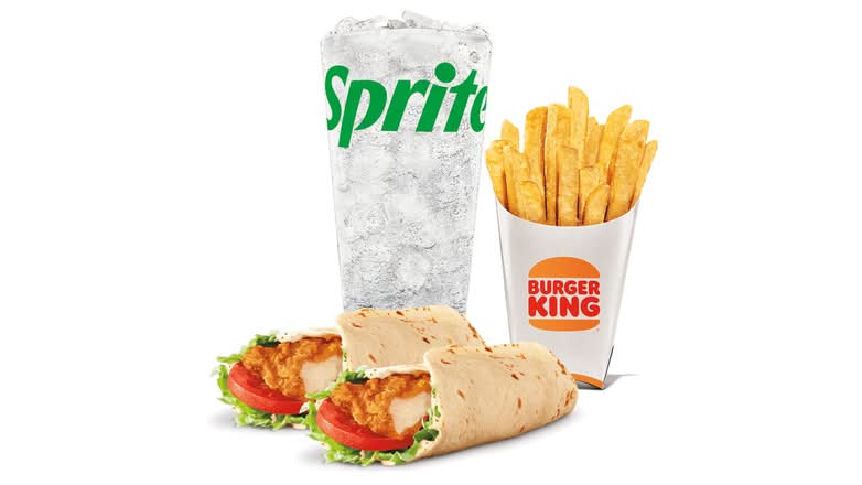 Two Royal Crispy Wraps Meal