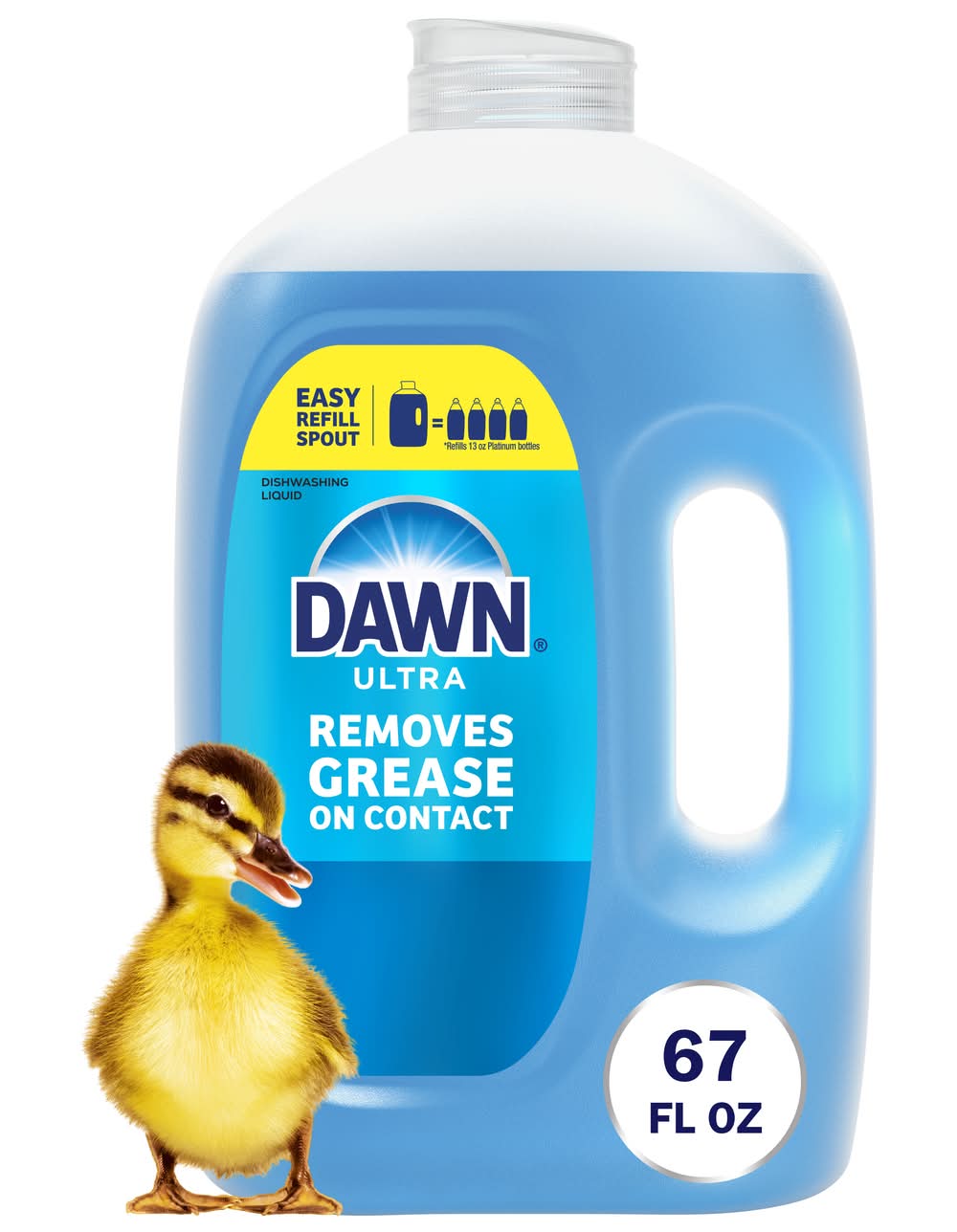 Dawn Ultra Refill Jug Liquid Dish Soap, Original (67 fl oz)