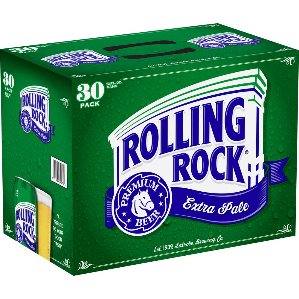 Rolling Rock Premium Extra Pale Beer (30 x 12 fl oz)