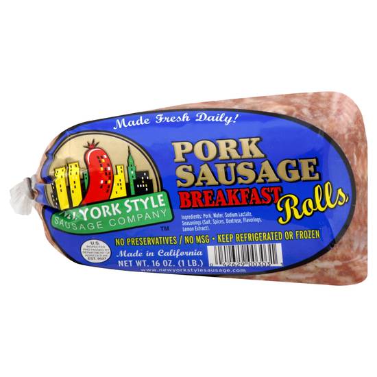 New York Style Sausage Company Pork Sausage Breakfast Roll (16 oz)