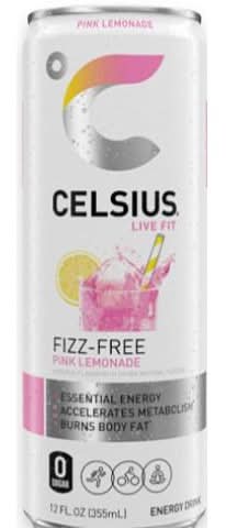 Celsius Fizz Free Pink Lemonade 12oz Can