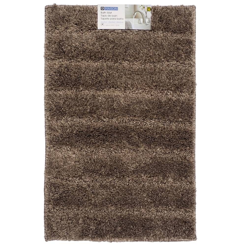 D Maison Polyester Furry Bath Mat, 40 cm x 60 cm