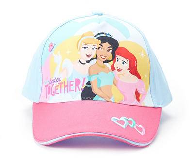 Disney Kid's Princess Baseball Cap, Blue-Pink