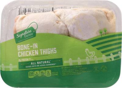 Signature Farms Bone In Chicken Thighs - 2.00 Lb