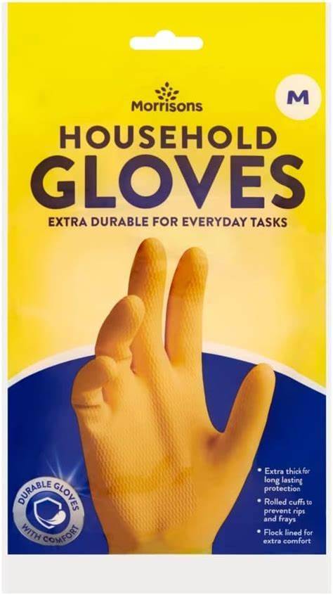 Morrisons M, Extra Durable Everyday Household Gloves