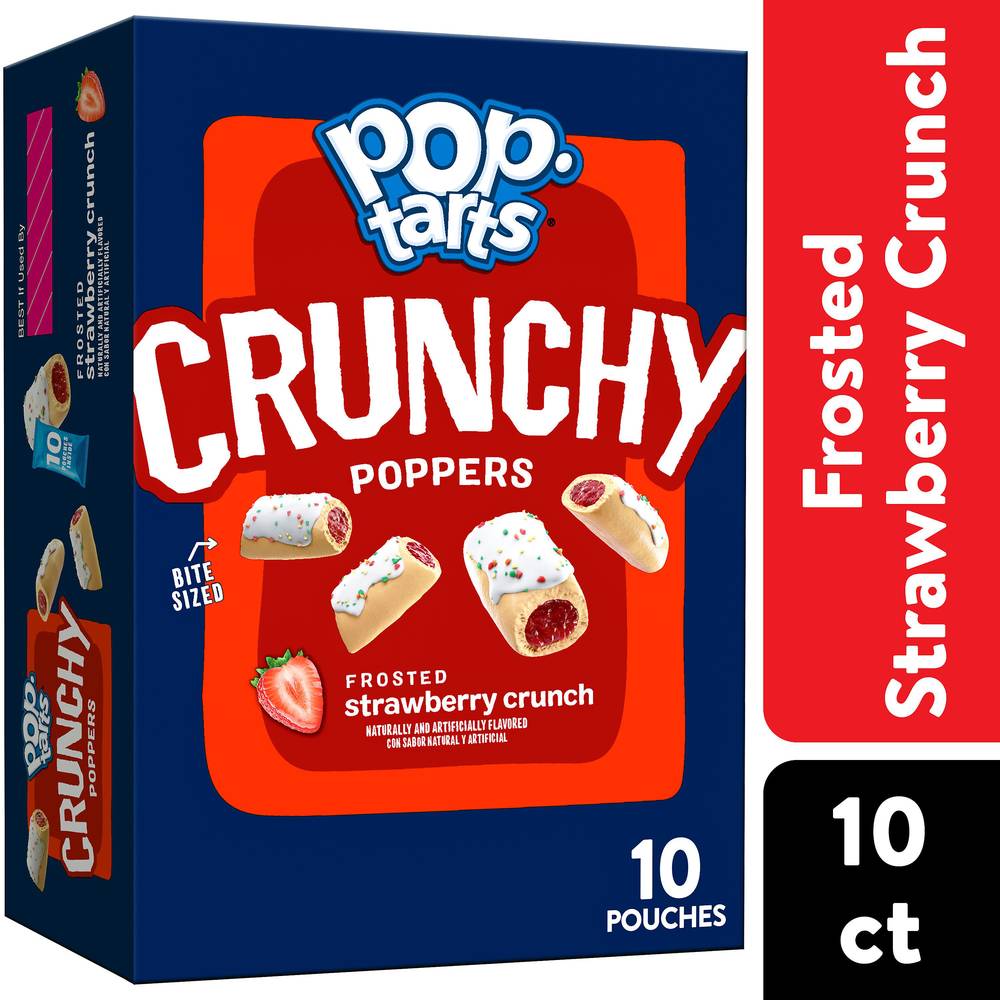 Pop-Tarts Crunchy Poppers Crunchy Filled Snack Pieces, Strawberry (10 oz)