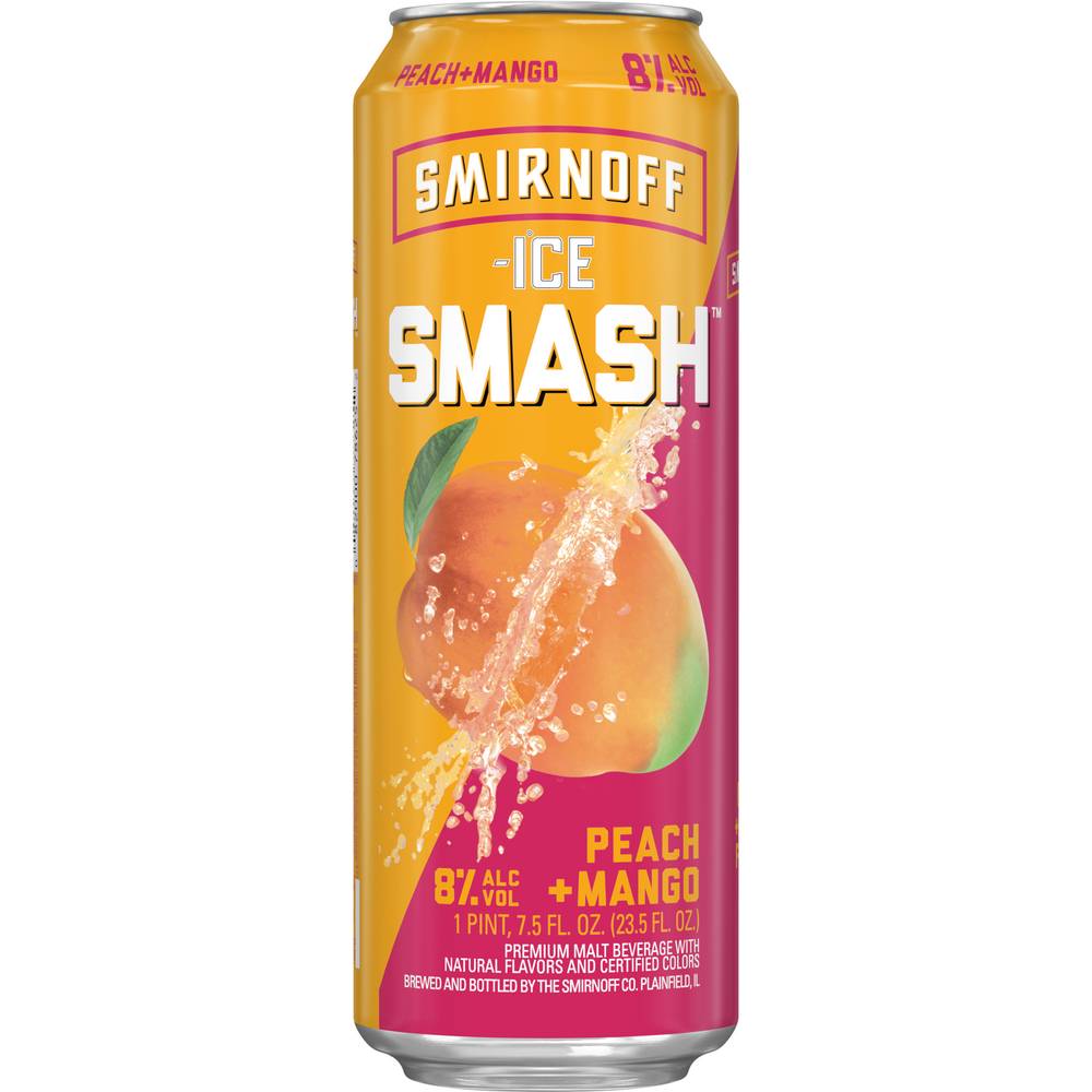 Smirnoff Smash Peach Mango Beer (23.5 fl oz)