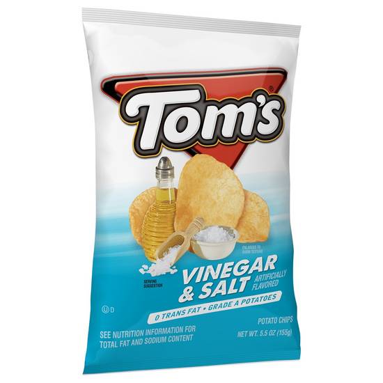 Tom's Vinegar & Salt Potato Chips 5.5 oz