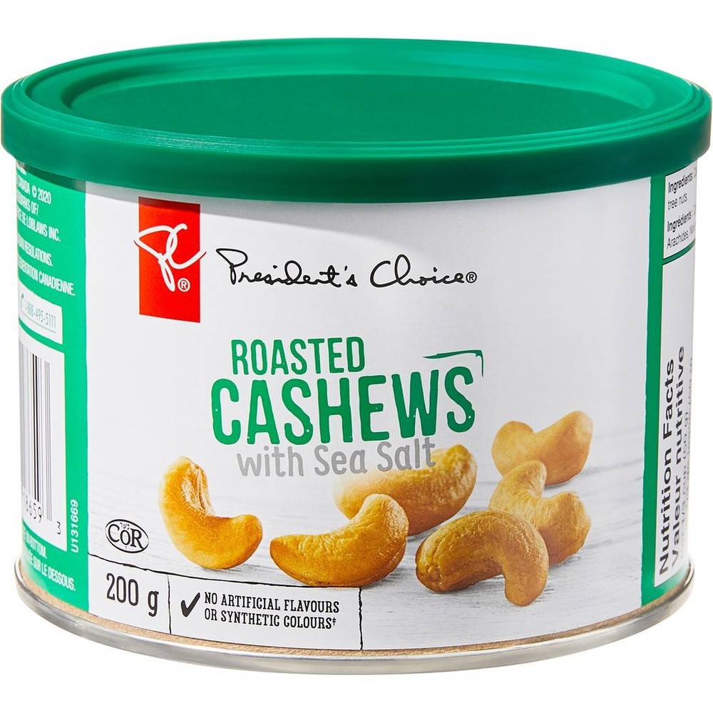 President's Choice Whole Cashews With Sea Salt (200 g)