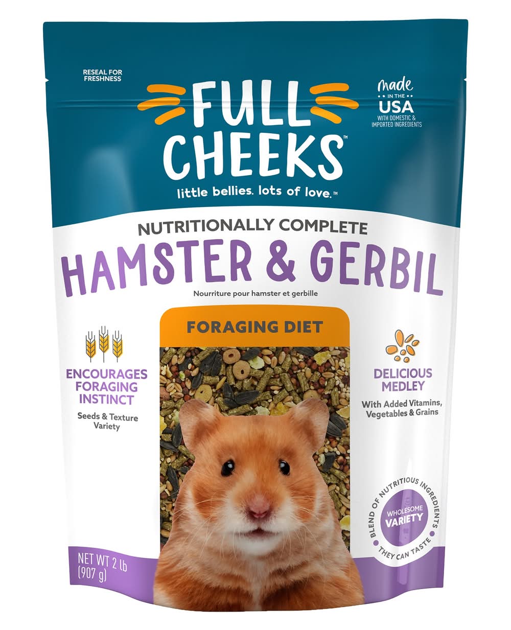Full Cheeks™ Hamster & Gerbil Foraging Food (Size: 2 Lb)
