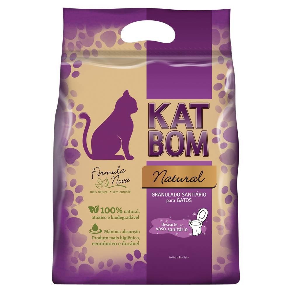 Katbom · Granulado sanitário para gatos (3 kg)