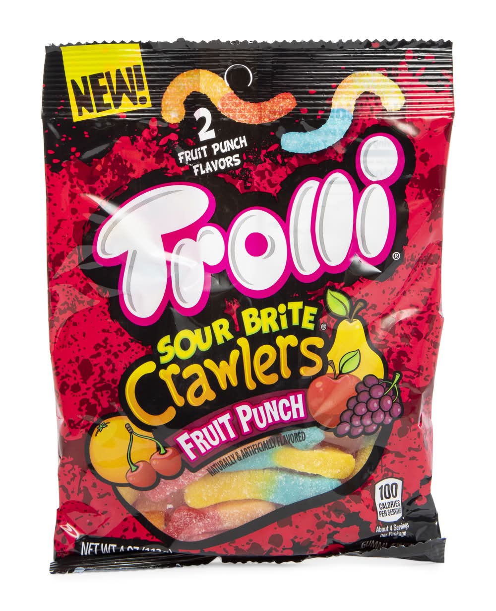 Trolli® Sour Brite® Crawlers Fruit Punch Gummi Candy 4oz