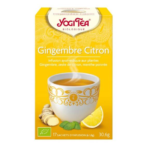 Yogi tea ginger lemon x17 - YOGI TEA - BIO