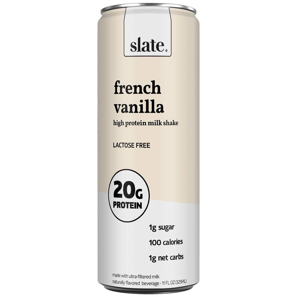 Slate High Protein Milk Shake (12 pack, 11 fl oz) (french vanilla)