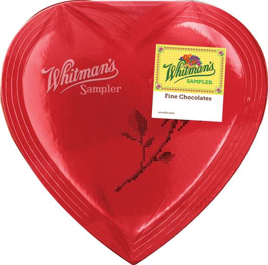 Whitman's Assorted Chocolate Red Sampler Heart Box - 3.25 oz