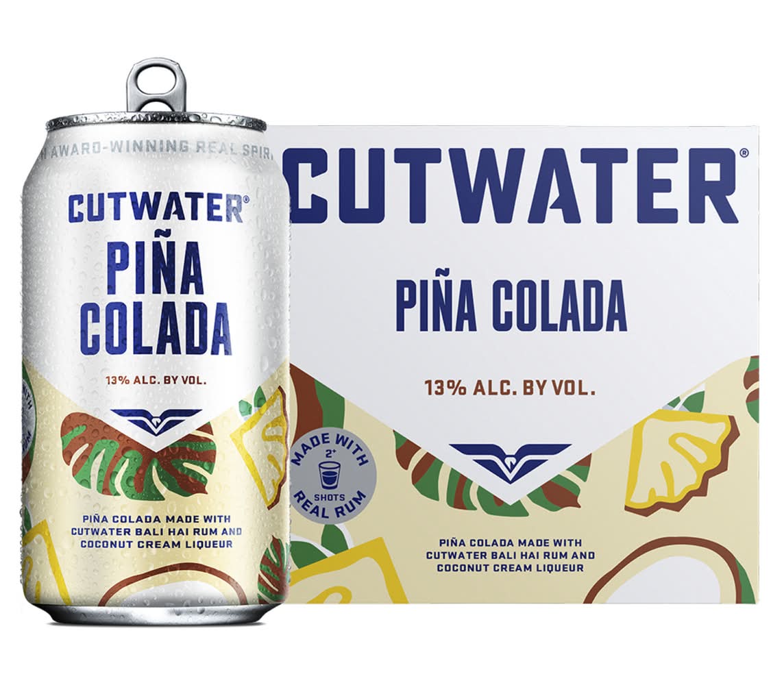 Cutwater Spirits Pina Colada Cocktail (4 x 12 fl oz)