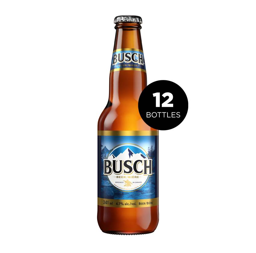 Busch Lager  (12 Bottles, 341ml)