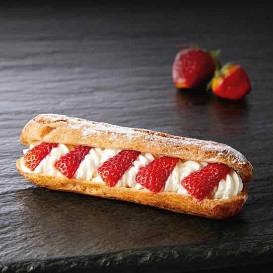 L'éclair crème à la fraise