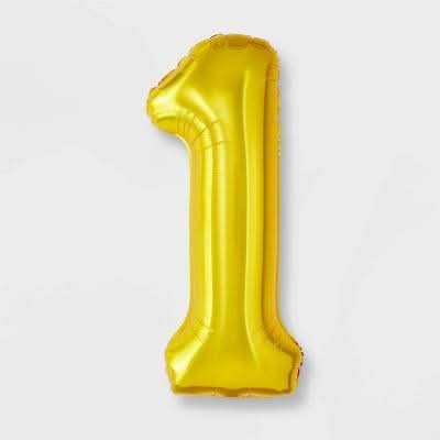Spritz Number 1 Foil Balloon, 34"