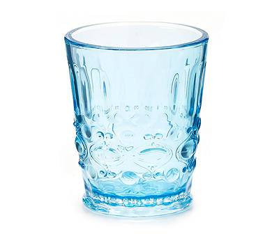 Blue Jewel Double Old Fashioned Plastic Glass 14 oz