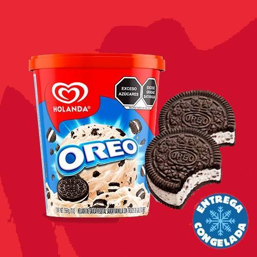 Helado OREO 900ml + 2 Mordiskos OREO