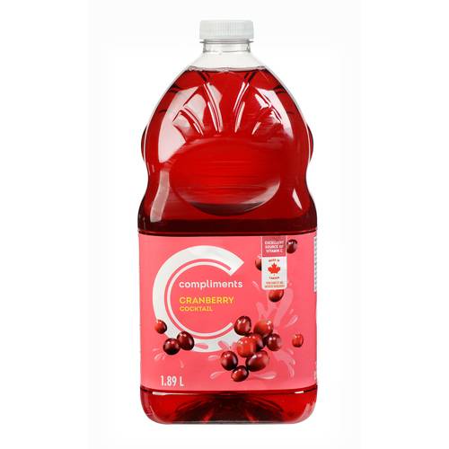 Compliments Juice Cranberry Cocktail 1.89 L (bottle)