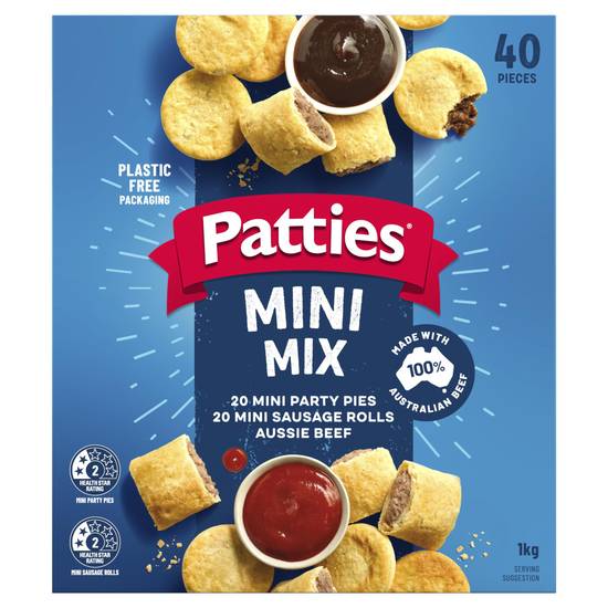 Patties Party Pack Mini Pies & Sausage Rolls 1kg