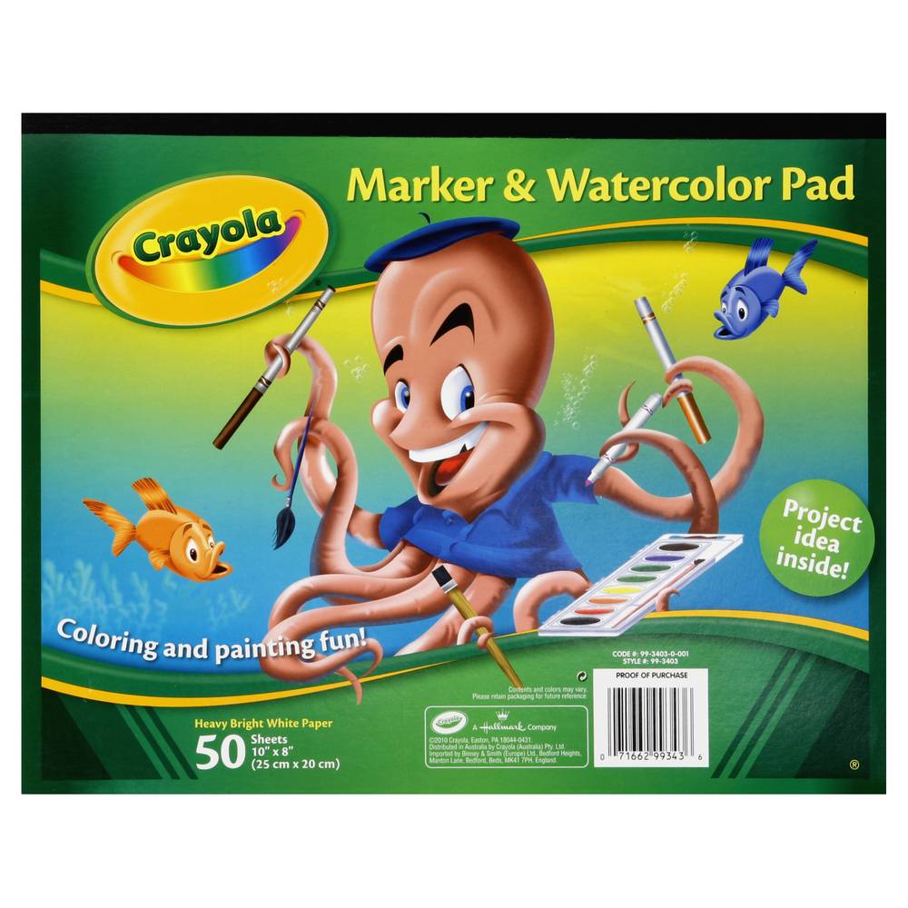Crayola Marker and Watercolor Pad