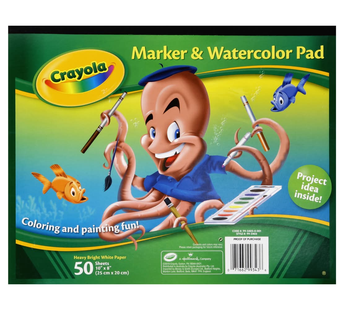 Crayola Marker and Watercolor Pad (1.96 lbs)