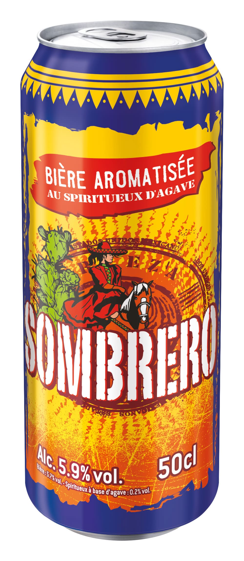 Sombrero - Bière aromatisée au spiritueux d'agave, tequila (500ml)
