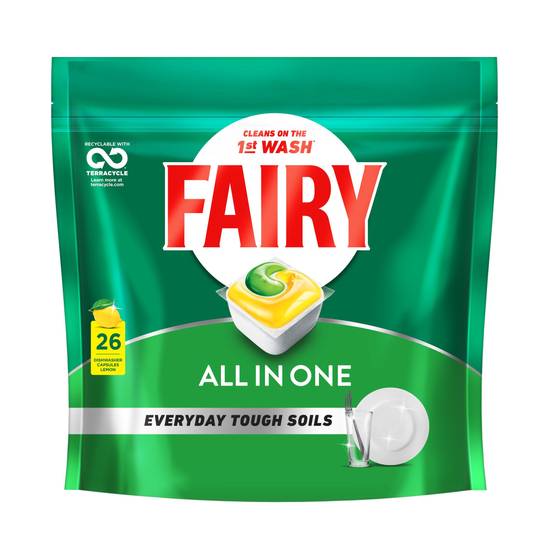 Fairy Original Dishwasher Tablets Lemon Scent (26 Pack)