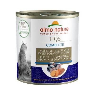 HQS Complete Cat Mackerel Recipe W/ Sweet Potatoes In Gravy,12 Pack