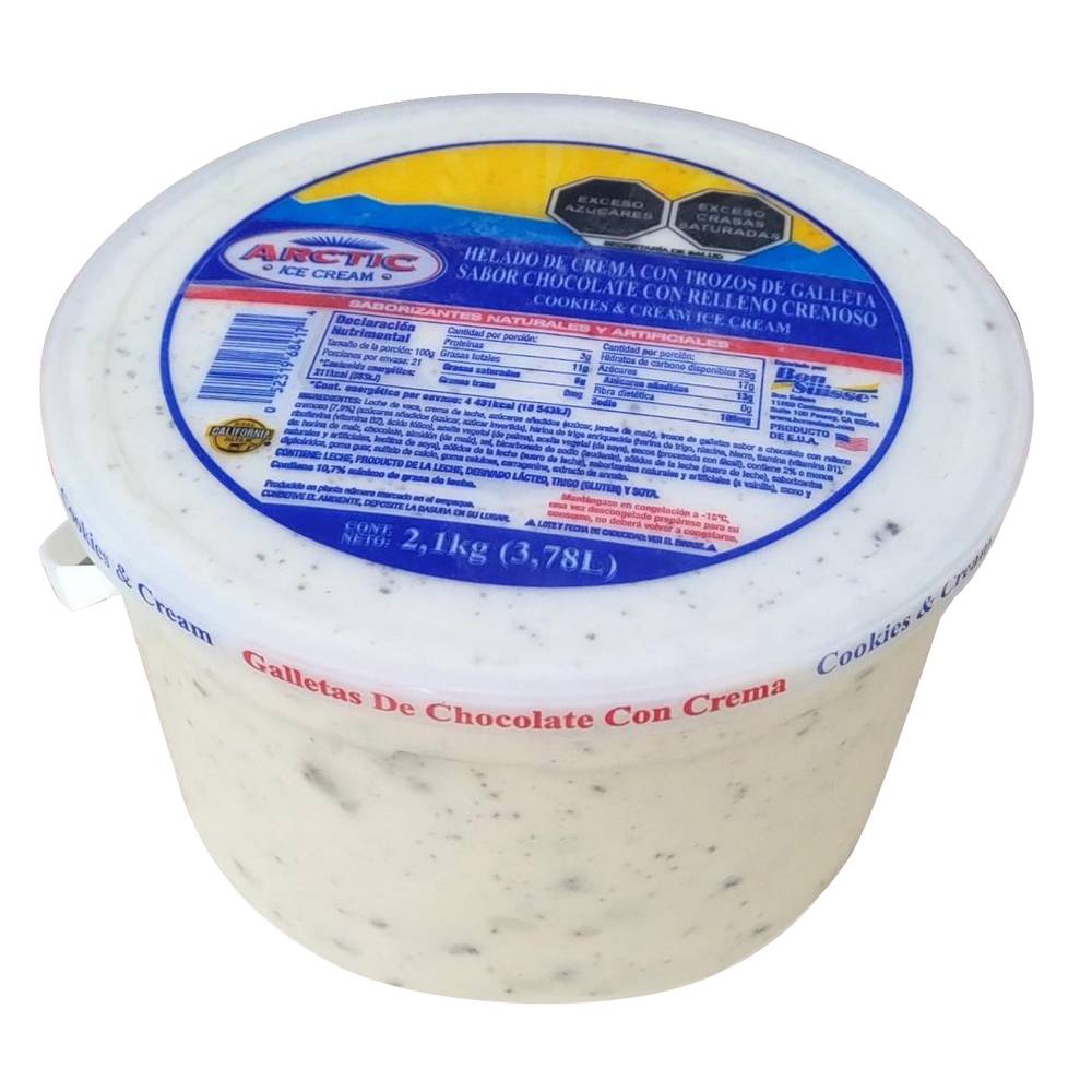 Arctic · Nieve, galletas de chocolate con crema (3,78 L)