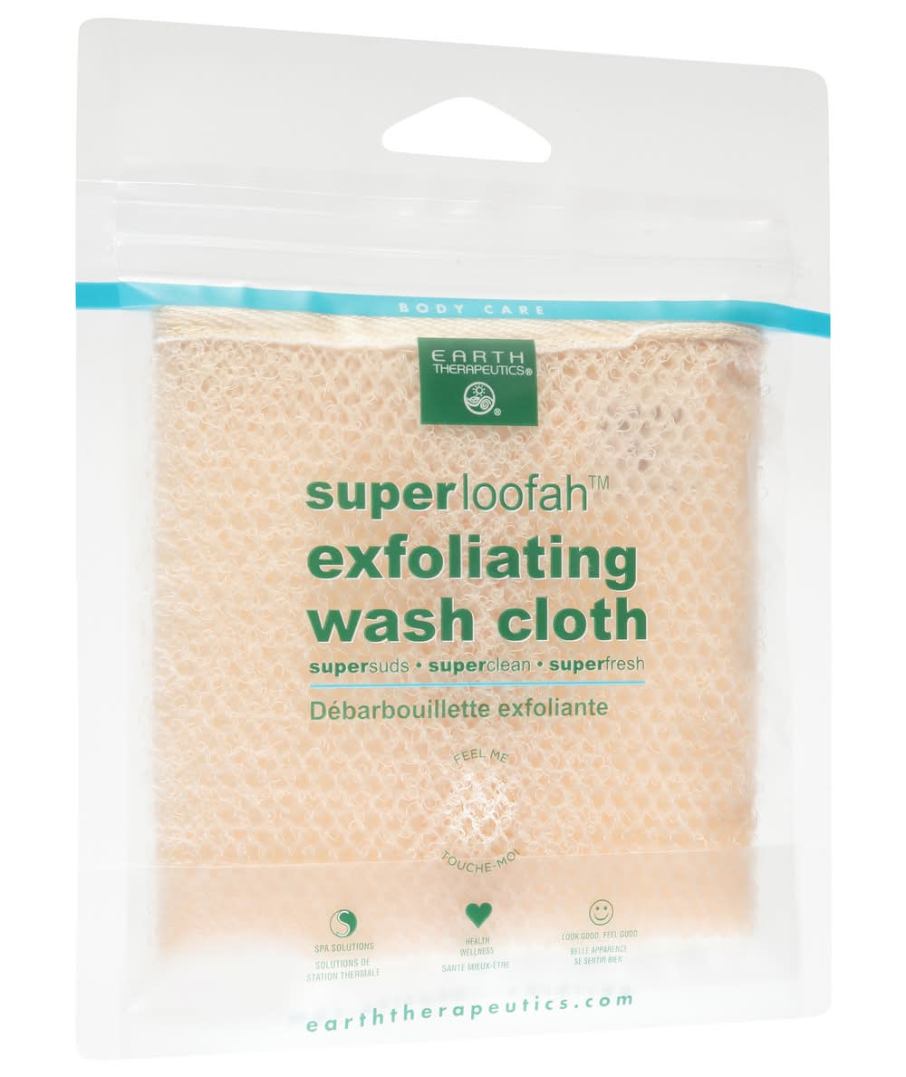 Earth Therapeutics Super Loofah Exfoliating Wash Cloth (1.3 oz)