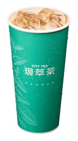 冰琥珀小葉奶茶(現萃茶)