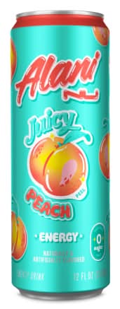 Alani Energy Drink 12 Fl.oz Peach