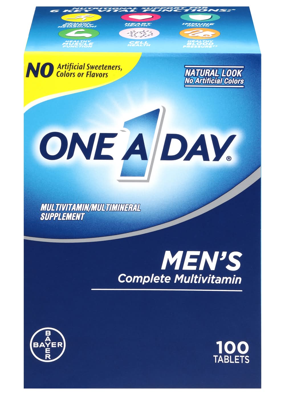 One A Day Complete Multivitamin Supplement Tablets, Men (100 ct)