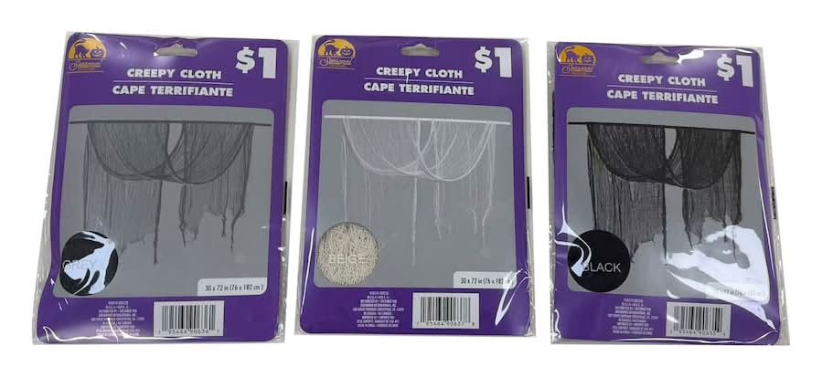 Seasonal Collection Creepy Cloth, Assorted